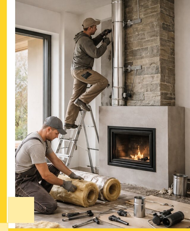 Монтаж дымоходов для каминов в Нижневартовске от 15540 р. ЭриданНжт