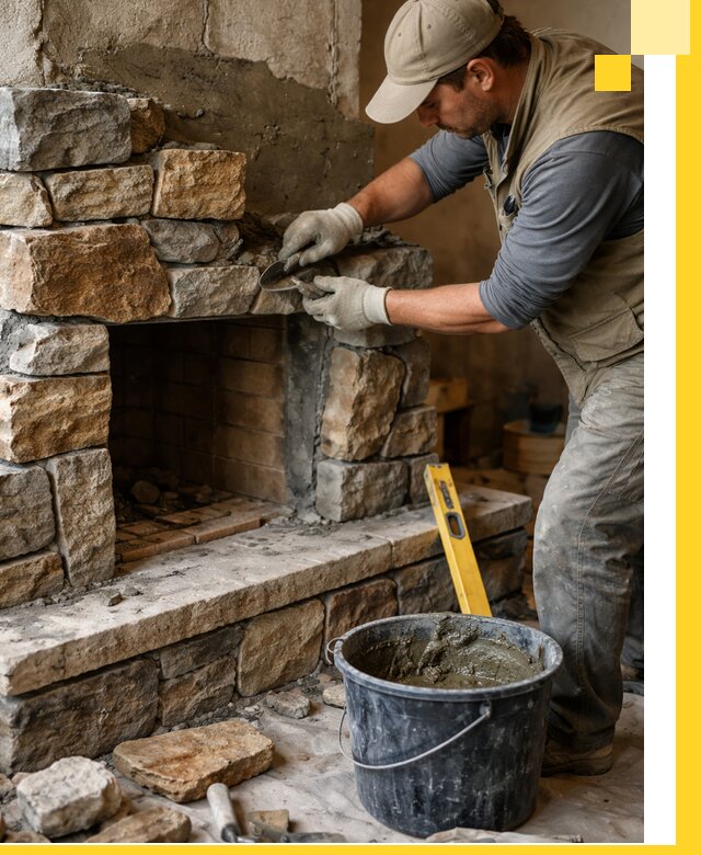 Изготовление и установка каменных каминов под ключ в Нижневартовске