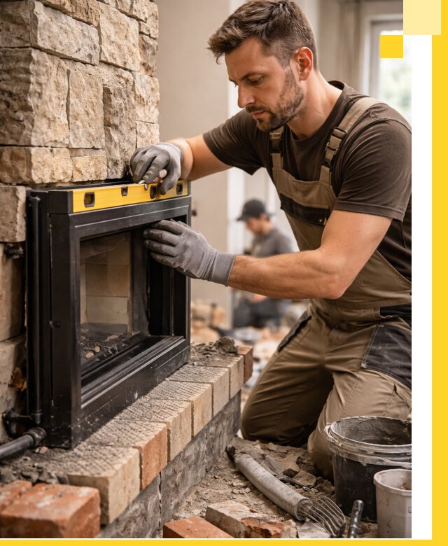 Дровяные камины под ключ в Нижневартовске: монтаж, обустройство