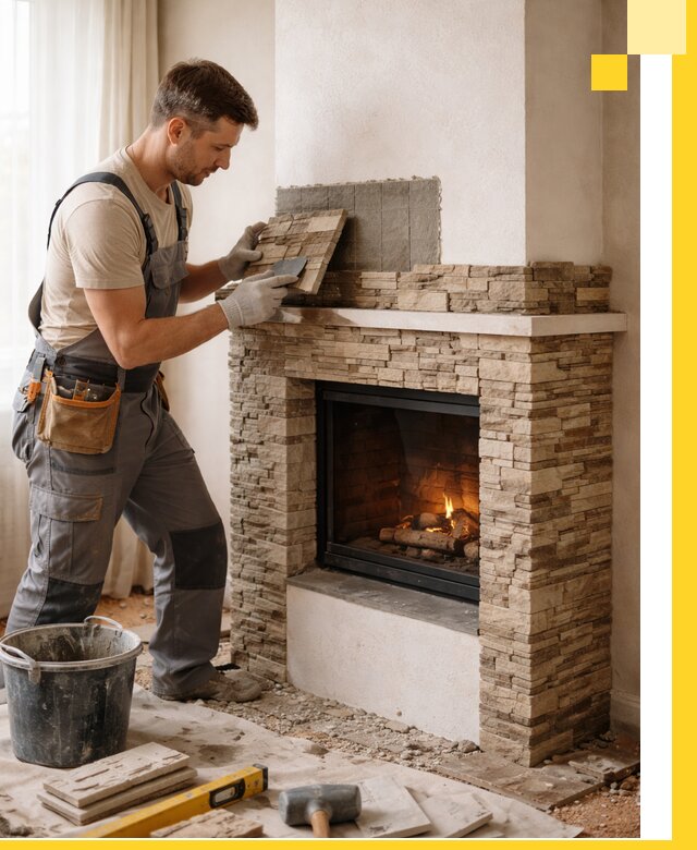 Изготовление и монтаж каминов для дома под ключ в Нижневартовске