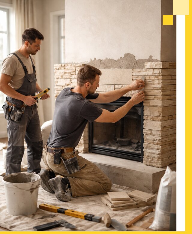 Установка и монтаж каминов для загородного дома в Нижневартовске