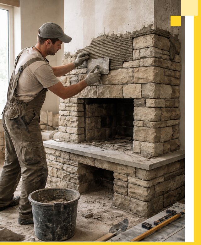 Строительство каминов под ключ в Нижневартовске от проектирования до монтажа