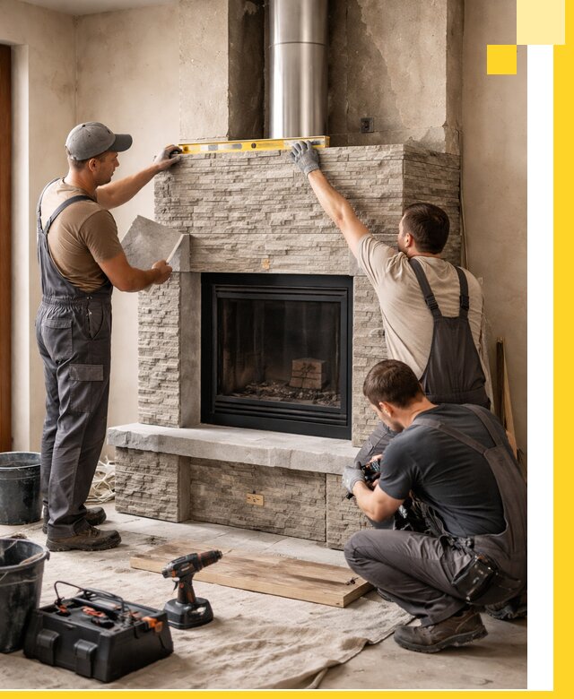 Профессиональный монтаж каминов под ключ в Нижневартовске для дома