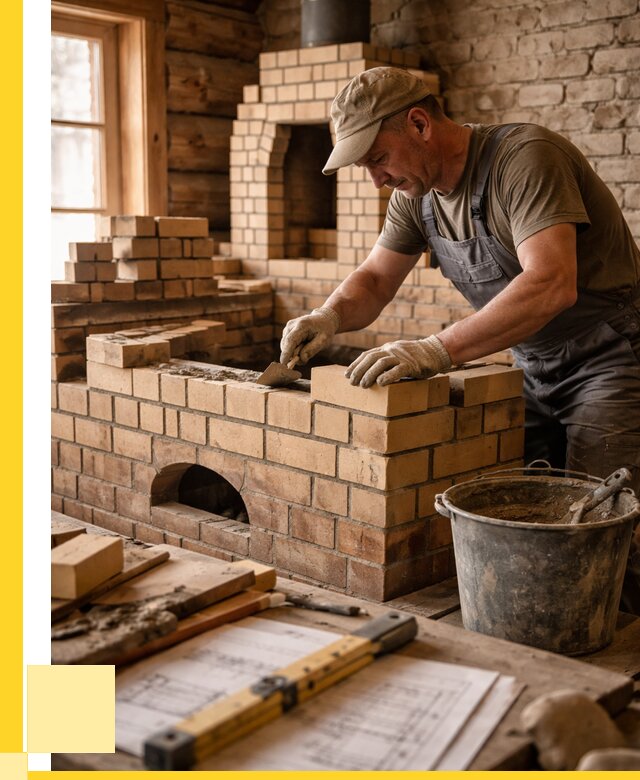 Кладка печей из кирпича в Нижневартовске цены от 31080 р. - ЭриданНжт