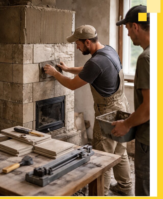 Профессиональная облицовка печей в Нижневартовске: керамика и камень