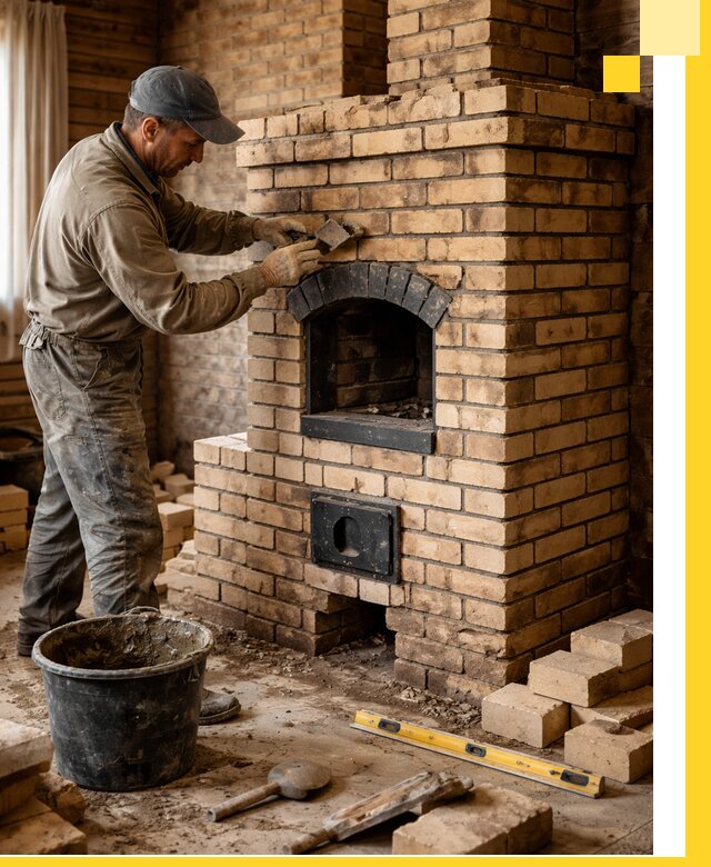 Кирпичные печи под ключ в Нижневартовске: проектирование и кладка