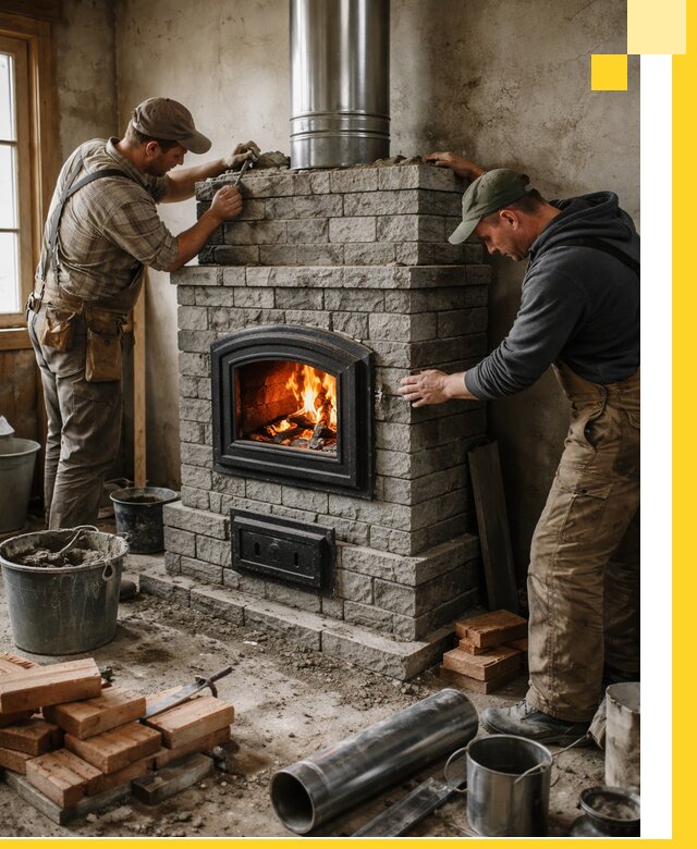 Производство, поставка и монтаж дровяных печей в Нижневартовске