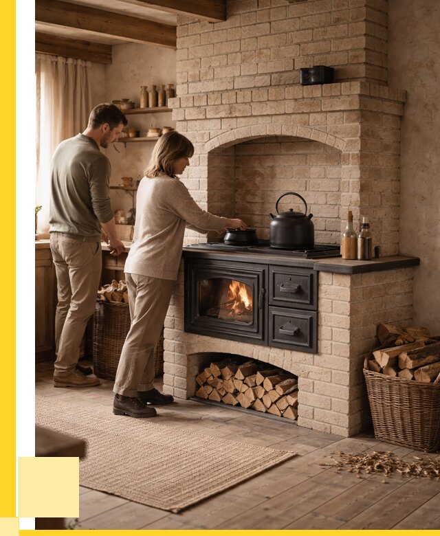 Печи с плитой в Нижневартовске от 46620 р. | ЭриданНжт — кирпичная печь