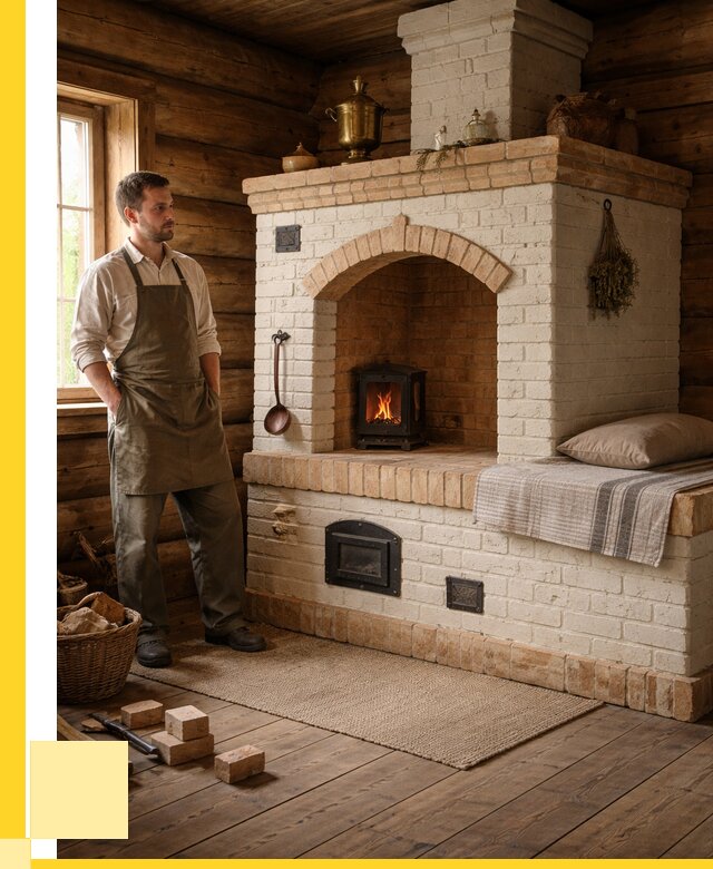 Русские печи с лежанкой под ключ в Нижневартовске от 155400 р. ЭриданНжт