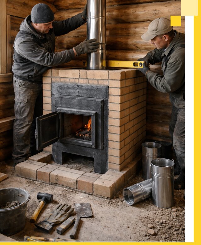 Проектирование, изготовление и установка банных печей в Нижневартовске