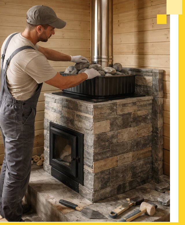 Печи для парной в Нижневартовске, производство, монтаж и обслуживание