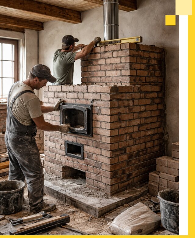 Печи для загородного дома под ключ в Нижневартовске — монтаж и сервис