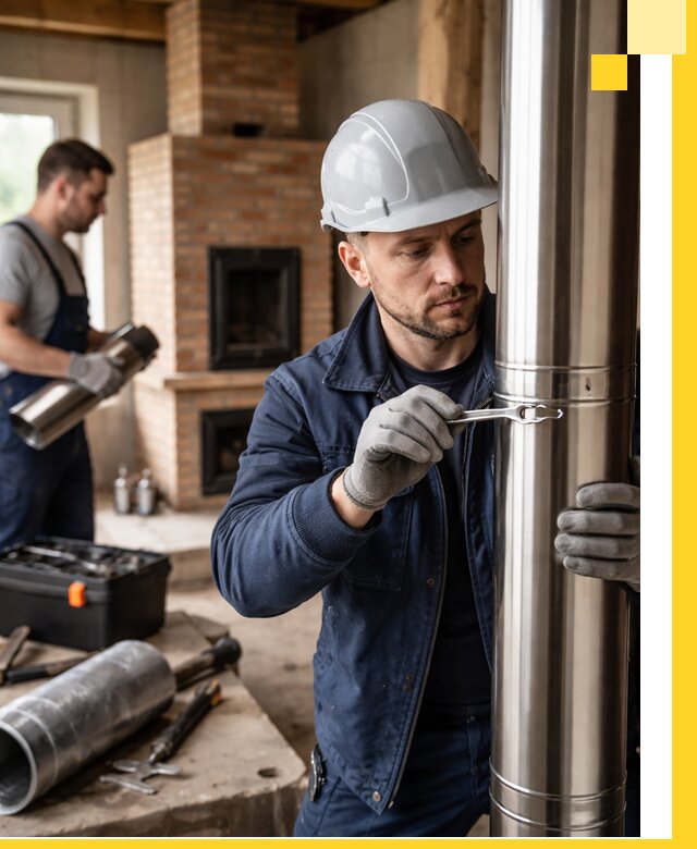 Профессиональный монтаж дымоходов для печей в Нижневартовске