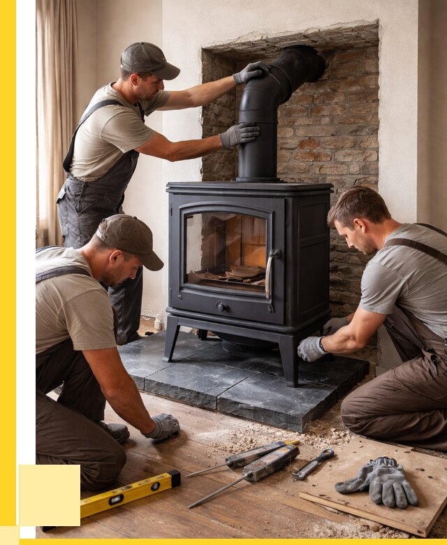 Монтаж печи камина в частном доме в Нижневартовске от 25900 р. | ЭриданНжт