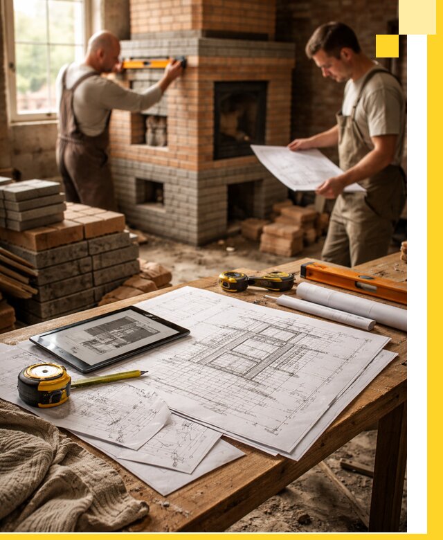 Проекты печей и каминов с индивидуальным дизайном в Нижневартовске