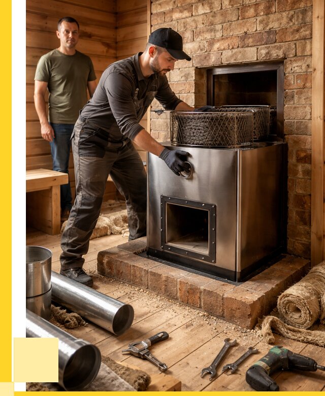 Монтаж банных печей под ключ в Нижневартовске от 18648 р., ЭриданНжт