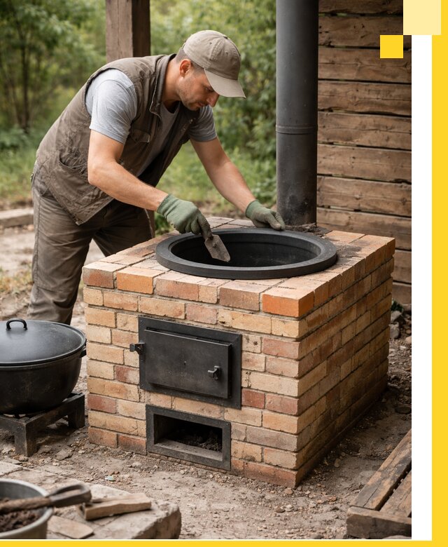 Изготовление и установка печей для казана в Нижневартовске под ключ