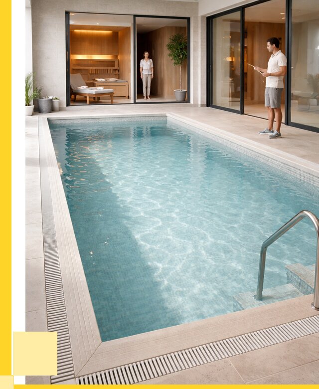 Отделка бассейна пленкой ПВХ в Нижневартовске от 3626 р. - ЭриданНжт