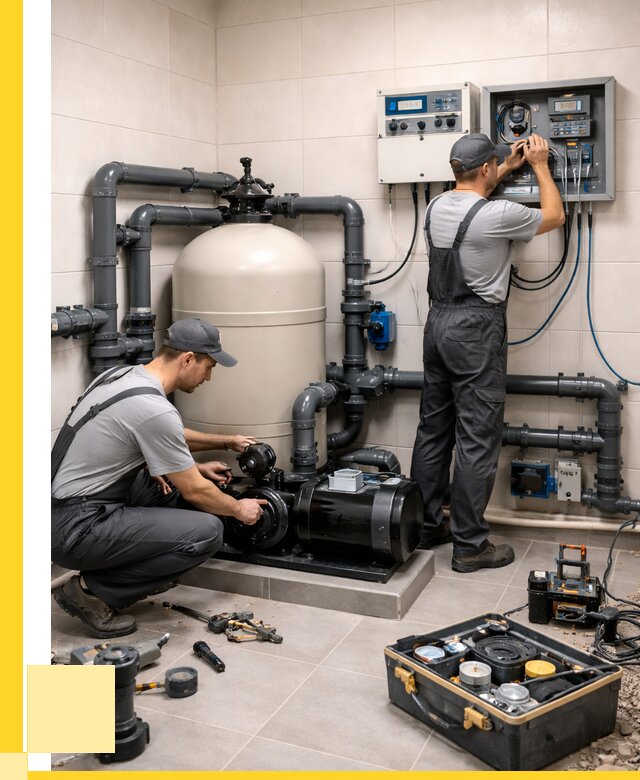 Монтаж оборудования для бассейнов в Нижневартовске от 41440 р. | ЭриданНжт