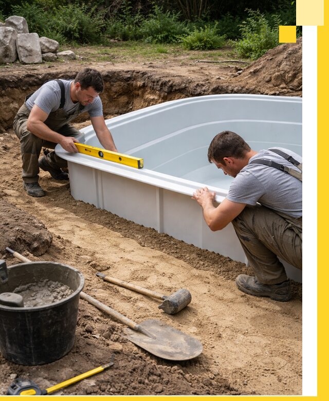 Производство и установка пластиковых бассейнов в Нижневартовске под ключ