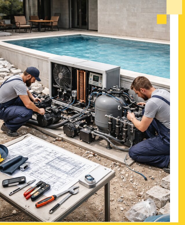 Проектирование и монтаж бассейнов с подогревом в Нижневартовске