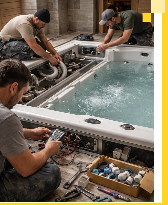 Гидромассажные бассейны под ключ в Нижневартовске, дизайн и монтаж