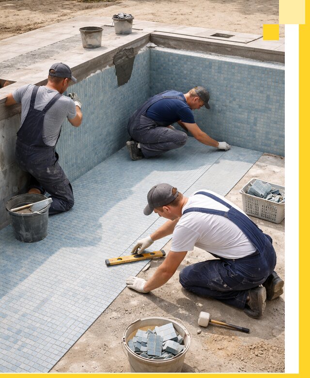 Укладка и установка плитки для бассейнов под ключ в Нижневартовске