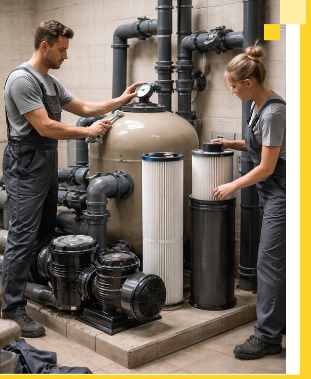 Фильтры и системы фильтрации для бассейнов в Нижневартовске