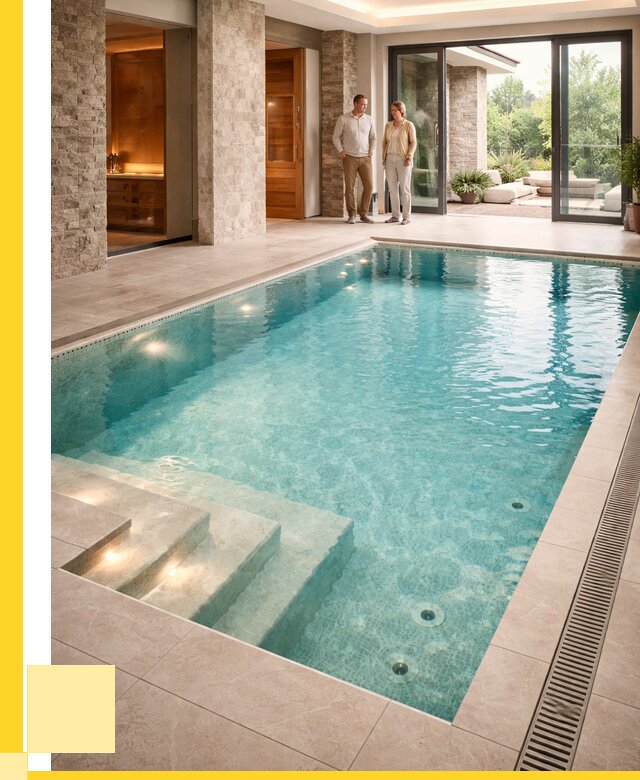 Бассейн во дворе в Нижневартовске: проект, отделка от 1243200 р. | ЭриданНжт