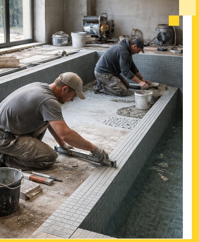 Строительство бассейна в частном доме в Нижневартовске под ключ