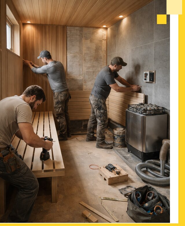 Сауны под ключ в Нижневартовске, проектирование, строительство, отделка