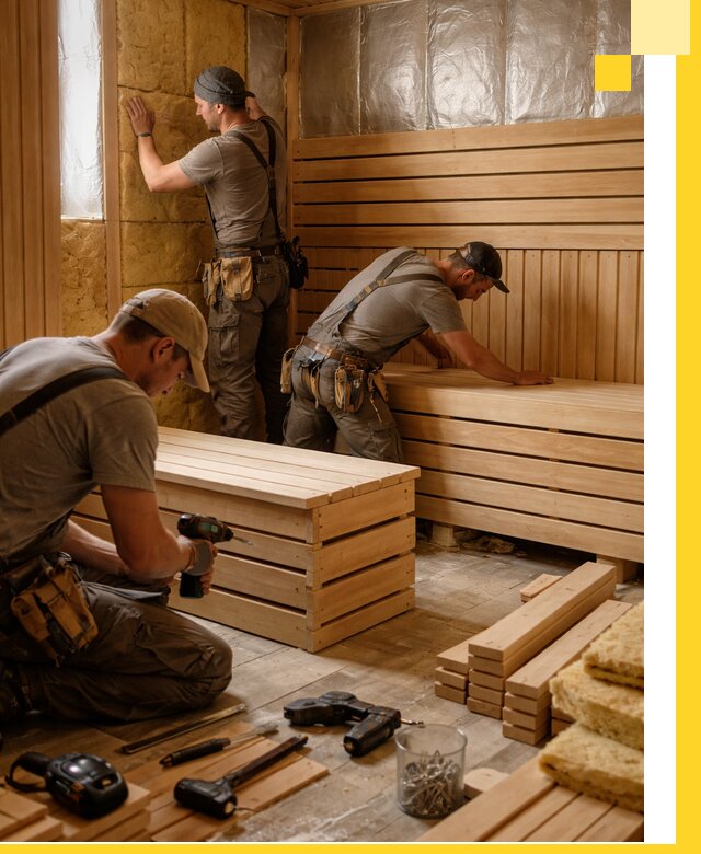 Профессиональное строительство саун под ключ в Нижневартовске