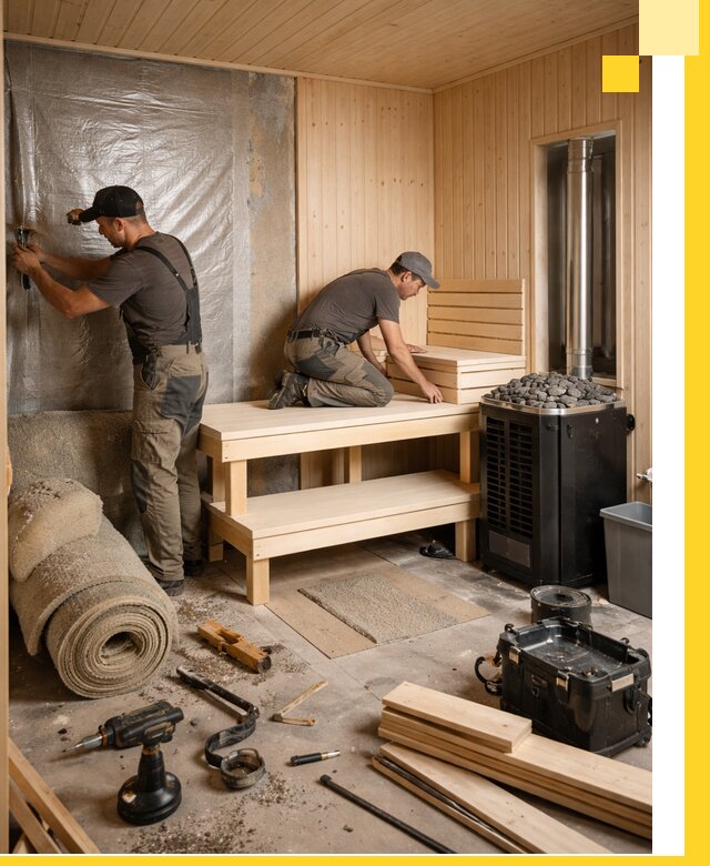 Проекты саун под ключ в Нижневартовске дизайн и строительство