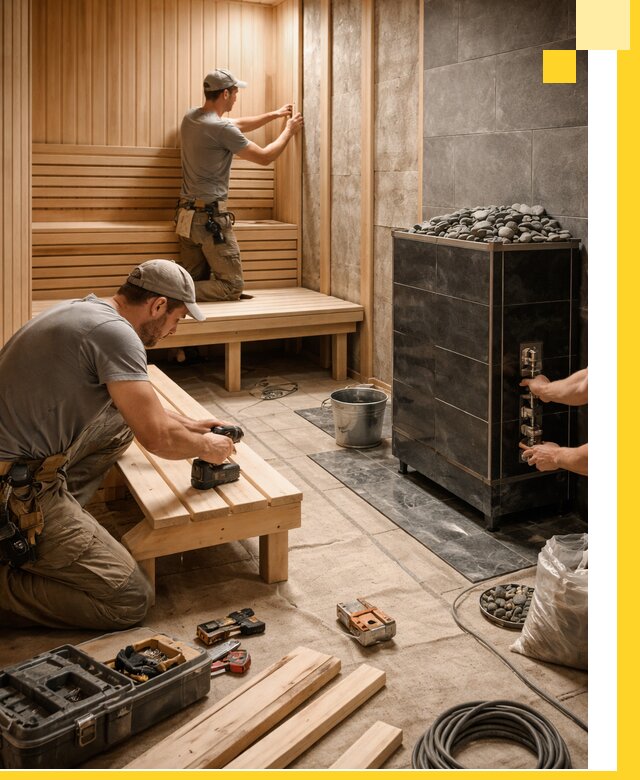 Дизайн и строительство интерьерных саун под ключ в Нижневартовске