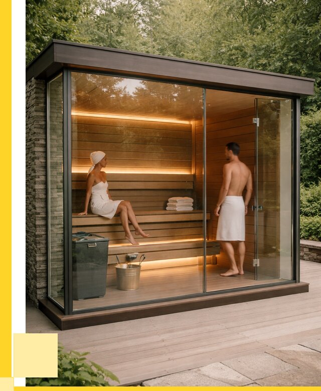 Сауна стеклянная и двери для сауны в Нижневартовске от 259000 р. | ЭриданНжт