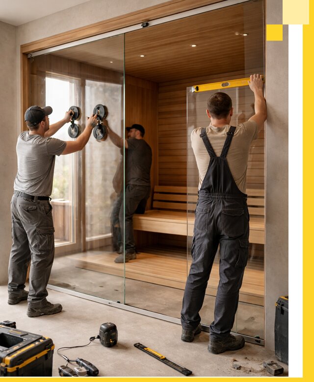 Производство и монтаж стеклянных саун под ключ в Нижневартовске