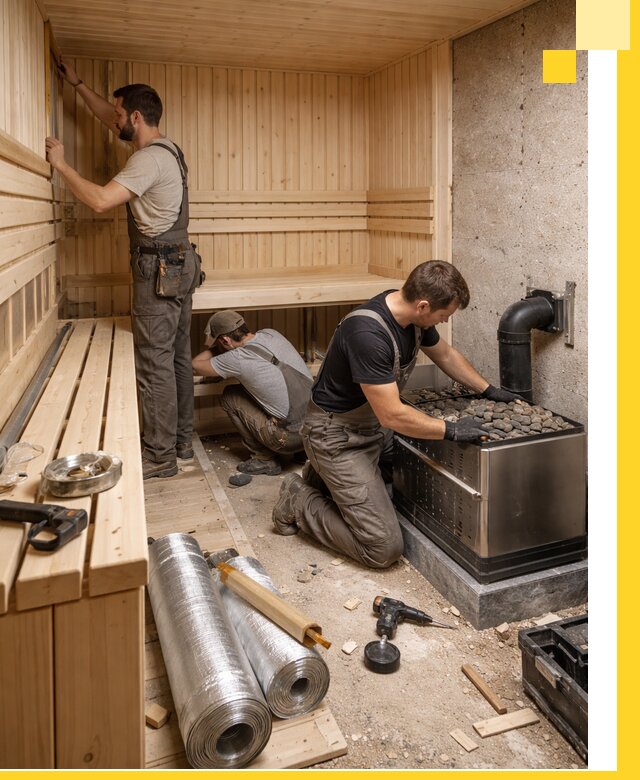 Индивидуальные сауны на заказ в Нижневартовске под ключ, проект и монтаж