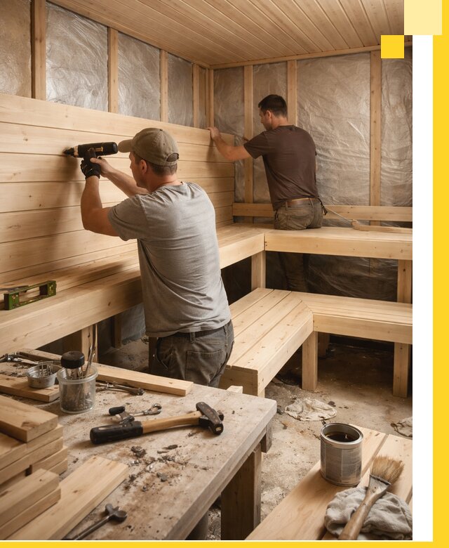 Профессиональная отделка бань и саун под ключ в Нижневартовске