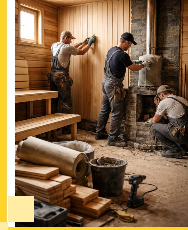 Ремонт бань под ключ в Нижневартовске от 46620 р. | ЭриданНжт