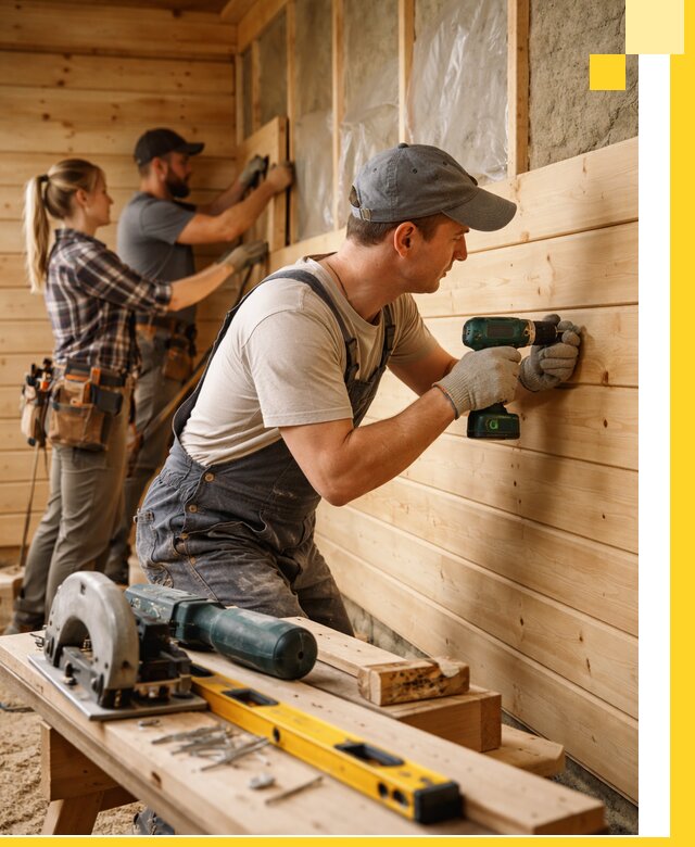 Обшивка бань под ключ в Нижневартовске: отделка стен и потолков