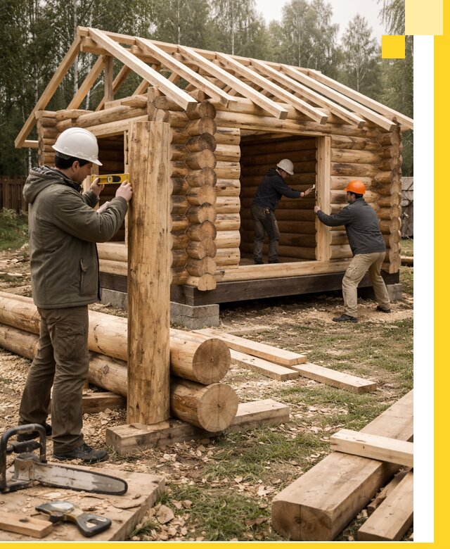 Строительство бань для дачи под ключ в Нижневартовске с доставкой и монтажом