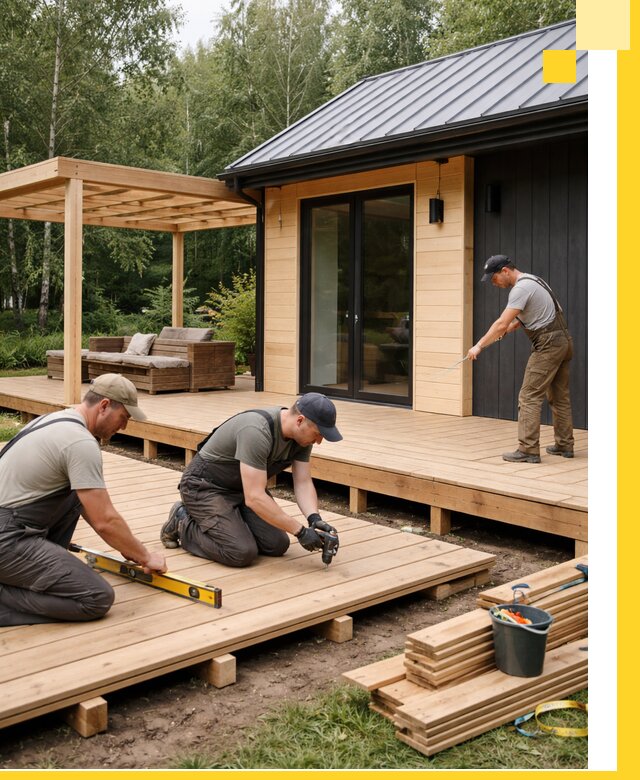 Строительство бань с террасой и бассейном под ключ в Нижневартовске