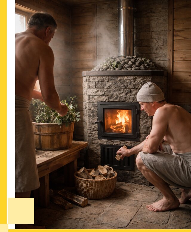 Банные печи под ключ в Нижневартовске от 46620 р. | ЭриданНжт кирпичная