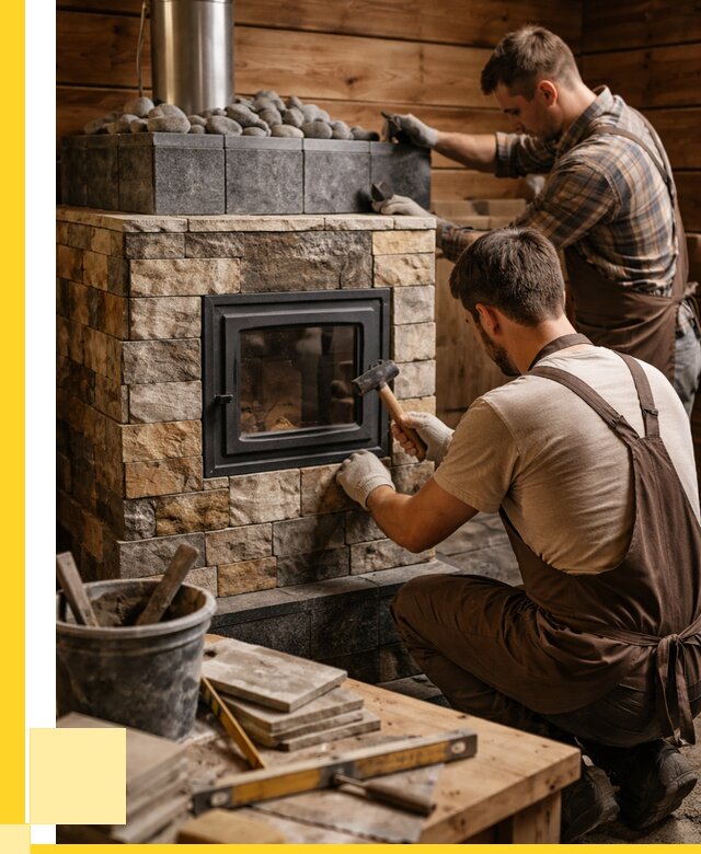 Облицовка банной печи в Нижневартовске от 15540 р. | ЭриданНжт