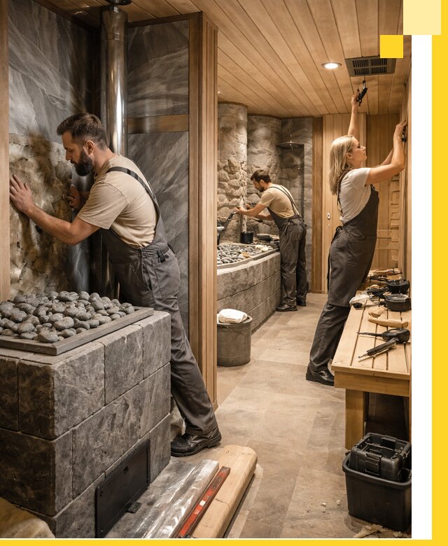 Строительство бань и SPA процедур в Нижневартовске под ключ и отделкой