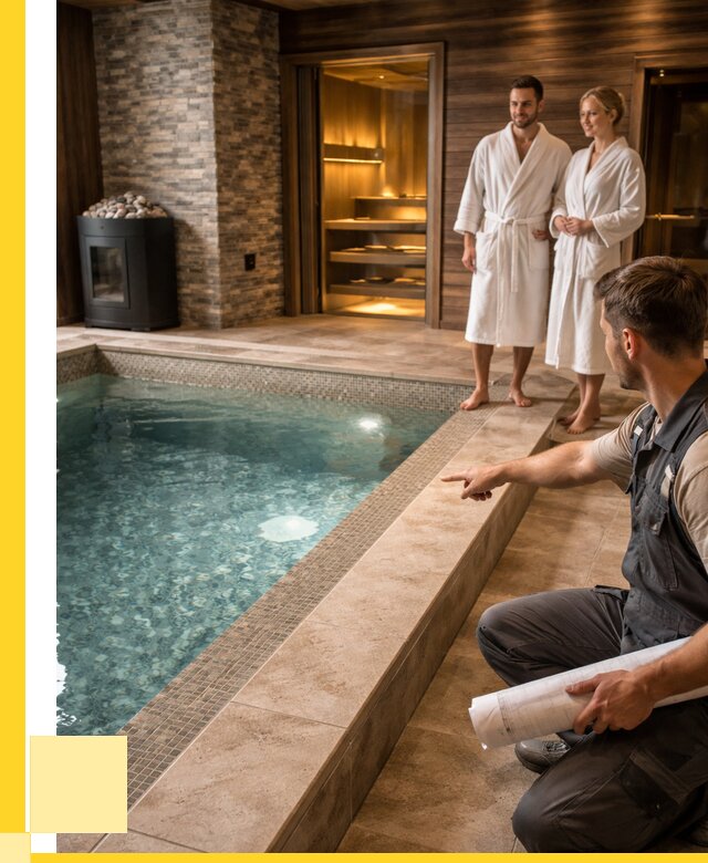 Проект бани с бассейном под ключ в Нижневартовске от 67340 р. | ЭриданНжт