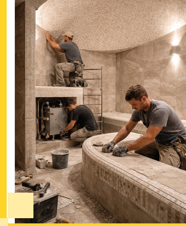 Монтаж хамамов под ключ в Нижневартовске от 259000 р. ЭриданНжт