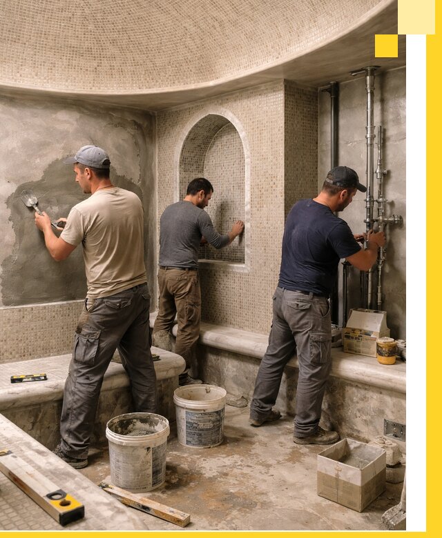 Профессиональный монтаж хамамов под ключ в Нижневартовске с гарантией