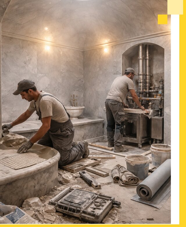 Строительство турецких бань хаммам под ключ в Нижневартовске