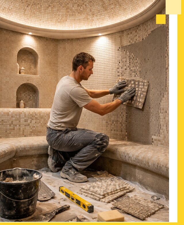 Устройство и монтаж домашнего хамама под ключ в Нижневартовске